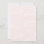 ピンクパジャマパーティースランバストライプーシック 招待状 (裏面)