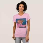 ピンクパジャマTシャツ Tシャツ (正面フル)