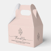 ピンクパステルエレガントボホボタニカルサンキュー フェイバーボックス (裏面サイド)