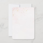 ピンクパステルガールバニーイースター子供の誕生日 招待状 (裏面)