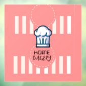 ピンクパステルキュートシンプルベーカリーホーム ウィンドウサイン (シート3)