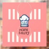 ピンクパステルキュートシンプルベーカリーホーム ウィンドウサイン (シート2)