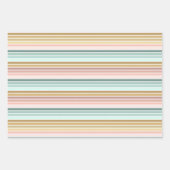 ピンクパステルクリスマスビーブギフトラップ ラッピングペーパーシート (正面)