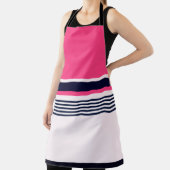 ピンクパステルストライプ エプロン (インサイチュ)