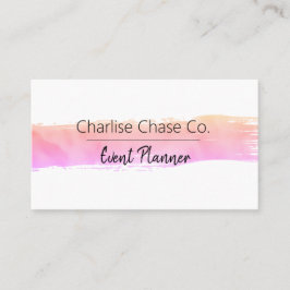 ピンクパステルズウォーターモダンカラー 名刺