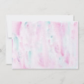 ピンクパステルツーザムーン宇宙誕生日 サンキューカード (裏面)