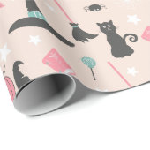 ピンクパステルハロウィーン ラッピングペーパー (ロールコーナー)