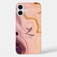 ピンクパステルバイオレットグリッター水彩カスタマイズ