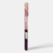 ピンクパステルバイオレットグリッター水彩カスタマイズ Case-Mate iPhoneケース (裏面 / 右)