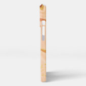 ピンクパステルバイオレットグリッター水彩カスタマイズ iPhoneケース (左側面)