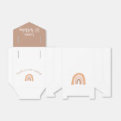 ピンクパステルボホレインボー1st誕生日 フェイバーボックス (折り畳みなし)