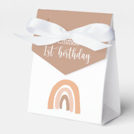 ピンクパステルボホレインボー1st誕生日 フェイバーボックス