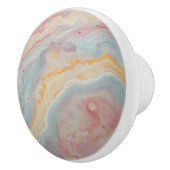 ピンクパステルマーブルパターン セラミックノブ (右)