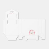 ピンクパステルレインボーガールバースデーパーティー フェイバーボックス (折り畳みなし)