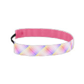 ピンクパステルレインボーストライプのパターモダンン アスレチックヘッドバンド (左)