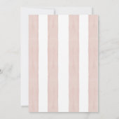 ピンクパステル恐竜の誕生日パーティーへの招待 招待状 (裏面)