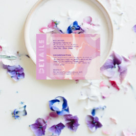 ピンクパステル抽象芸術結婚アートのエンクロージャカード エンクロージャーカード