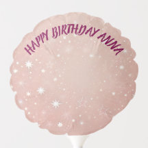 ピンクパステル誕生日バルーン – かわいい&エレガントかわいい