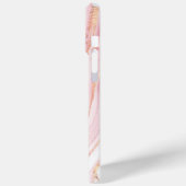 ピンクパステル金ゴールドグリッターマーブルカスタマイズ Case-Mate iPhoneケース (裏面 / 左)