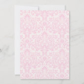 ピンクパステル金ゴールド第四バロックロココ誕生日 招待状 (裏面)