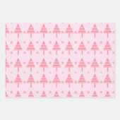 ピンクパステル3のコーディネートクリスマスセット ラッピングペーパーシート (正面2)