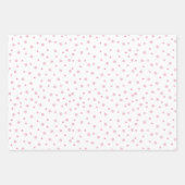 ピンクパステル3のコーディネートクリスマスセット ラッピングペーパーシート (正面)