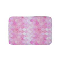 ピンクパステル&金ゴールドきらめくマーメイドスケールパターン