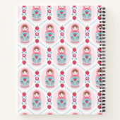 ピンクパターガーリーンモノグラムスパイラルノート ノートブック (裏面)