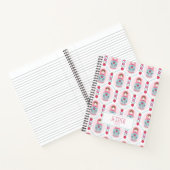 ピンクパターガーリーンモノグラムスパイラルノート ノートブック (内部)