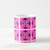 ピンクパターンマグ コーヒーマグカップ (中央)