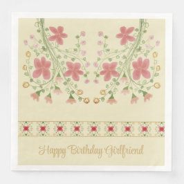 ピンクパターン（の模様が）あるのフローラアクセント