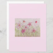 ピンクパターン（の模様が）あるの花スクラップブック紙 (正面/裏面)