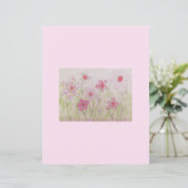 ピンクパターン（の模様が）あるの花スクラップブック紙 (スタンド正面)