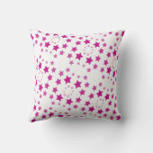 ピンクパターン(の模様が)ある星 クッション (裏面)