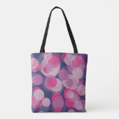 ピンクパターン（の模様が）ある&ブルー先生トートバッグ トートバッグ (裏面)