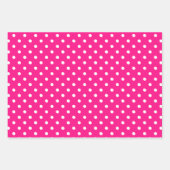 ピンクパターン（の模様が）ある ラッピングペーパーシート (正面3)