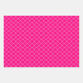 ピンクパターン（の模様が）ある ラッピングペーパーシート (正面2)
