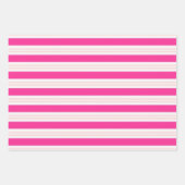 ピンクパターン（の模様が）ある ラッピングペーパーシート (正面)