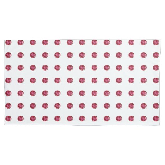 ピンクパターン 枕カバー (正面左)