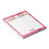 ピンクパッションハートメモ帳 ノートパッド (アングル)