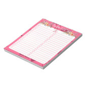 ピンクパッションハート一覧 ノートパッド (回転)