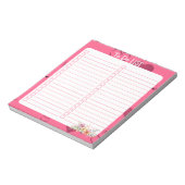 ピンクパッションハート一覧 ノートパッド (回転)