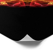 ピンクパッション万華鏡のように千変万化するパターン ポスター (角)