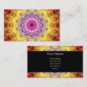 ピンクパッション万華鏡のように千変万化するパターン 名刺 (正面/裏面)