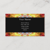 ピンクパッション万華鏡のように千変万化するパターン 名刺 (裏面)