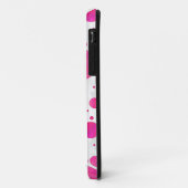 ピンクパッション水玉模様パターン Case-Mate iPhoneケース (裏面/左)