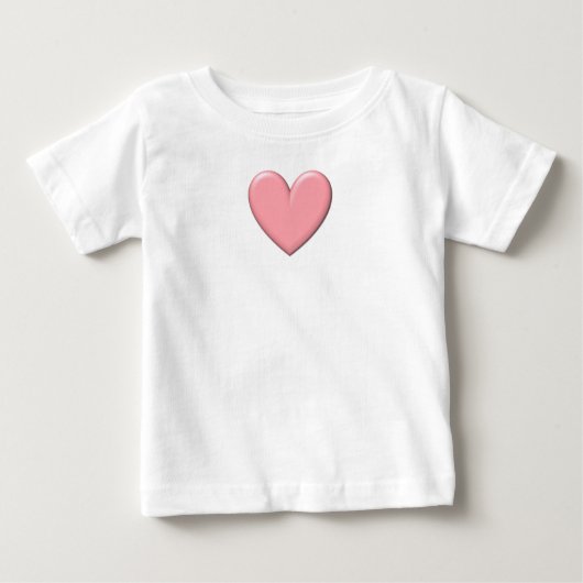 ピンクパフィーハート ベビーTシャツ (正面)