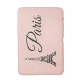 ピンクパフランスのリエッフェルタワーバスマットバスルーム バスマット (正面縦)