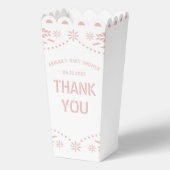 ピンクパペルピカドサンキューベビーガールシャワー フェイバーボックス (裏面)