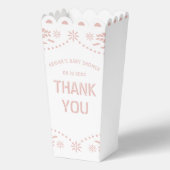ピンクパペルピカドサンキューベビーガールシャワー フェイバーボックス (正面)
